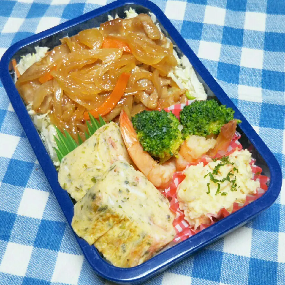 息子のお弁当(のっけ弁)|かあたん(元ポップン)さん