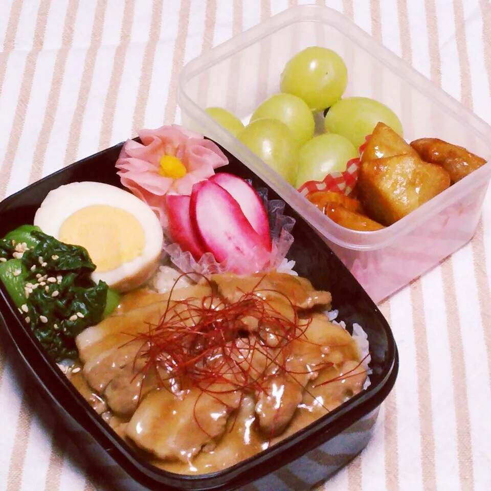 息子のお弁当（のっけ弁）|かあたん(元ポップン)さん