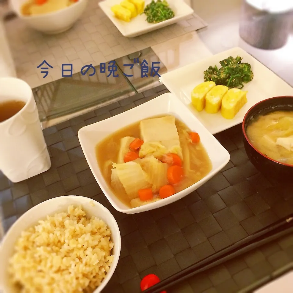 Snapdishの料理写真:高野豆腐の煮物|suntan-kittyさん