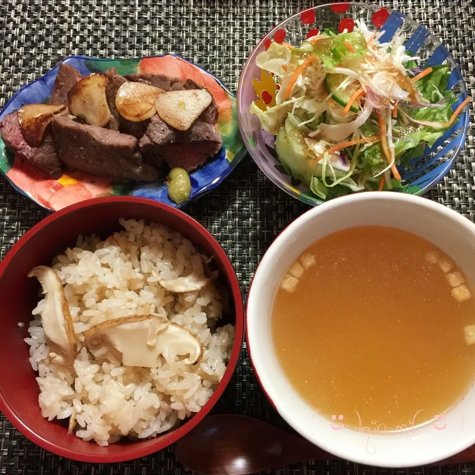 息子夫婦がプレゼントしてくれた松坂牛でステーキの夜ご飯💕|♡Hiromi Shimatani♡さん