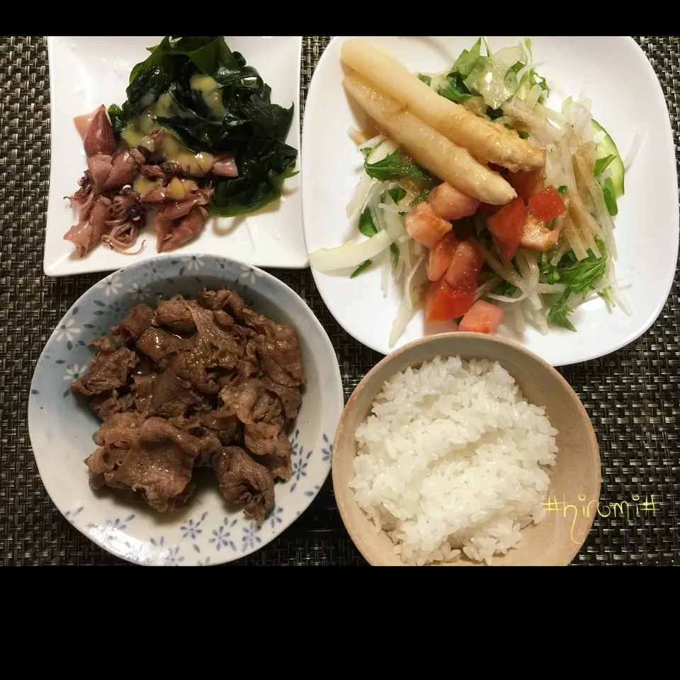 3/29(火) 夕食🌃牛焼肉|♡Hiromi Shimatani♡さん