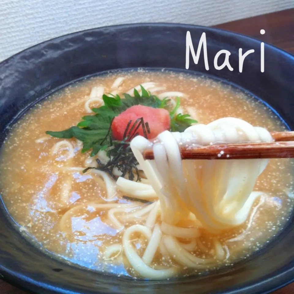 Snapdishの料理写真:あったまろ♡明太子のあったかとろみうどん|Mariさん