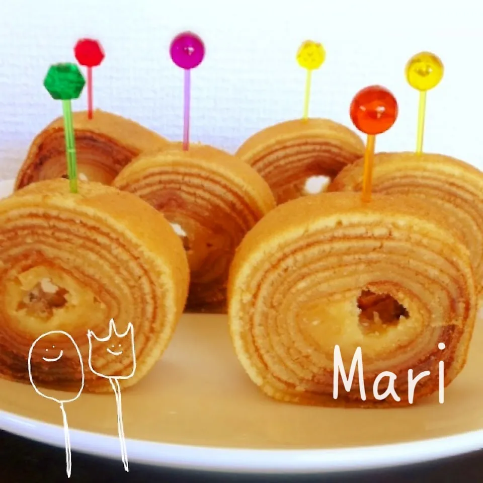 卵焼き器でまきまき☆しっとりバームクーヘン|Mariさん