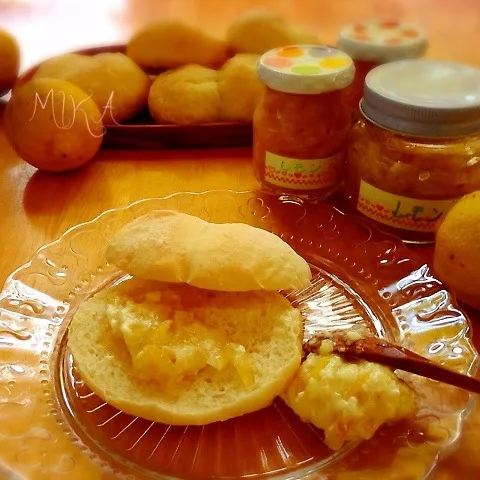 レモンヨーグルトパン〜クリームチーズレモンを添えて|みかりんさん