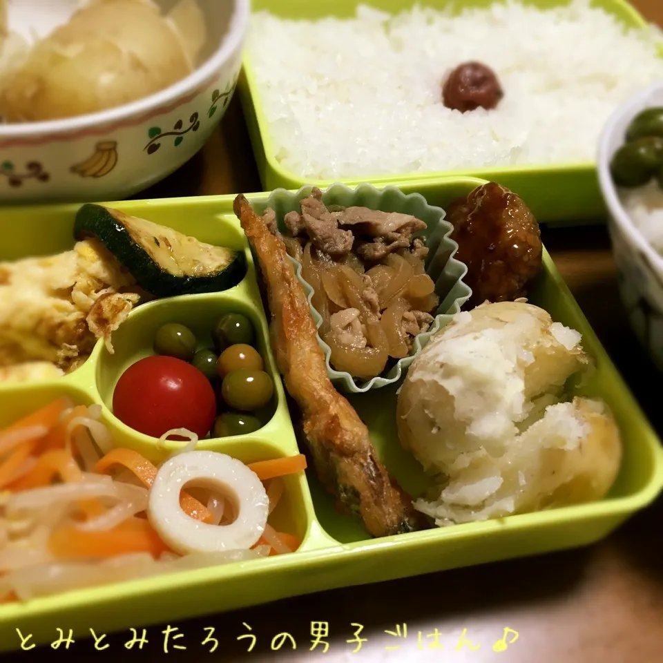 Snapdishの料理写真:2018新ジャガイモ入り‼︎春のヘルシー弁当〜♪|とみとみたろうの男子ごはん♪さん