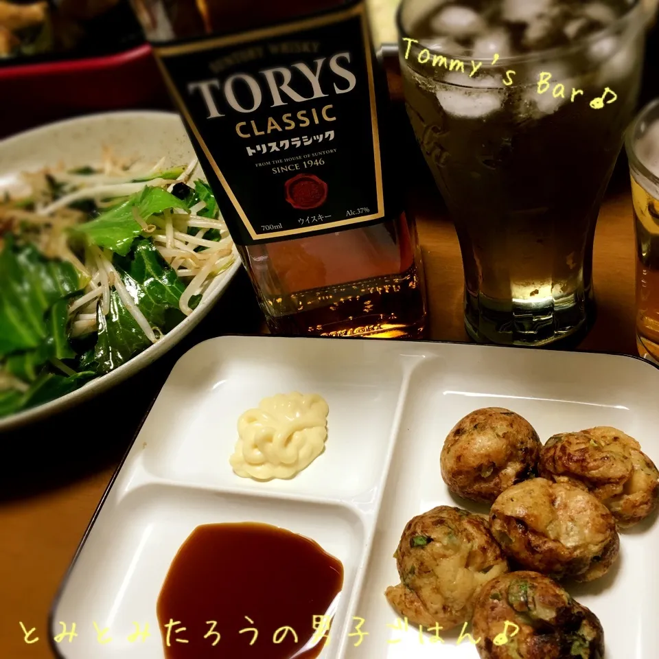 自家製野菜deたこ焼き✖︎ハイボール♪|とみとみたろうの男子ごはん♪さん