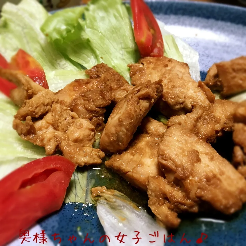 鶏肉味噌焼き✖︎トマト！|とみとみたろうの男子ごはん♪さん