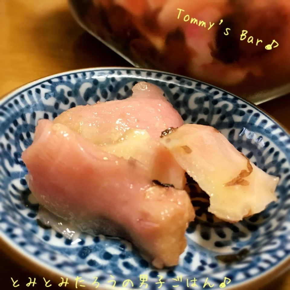 Snapdishの料理写真:新生姜の梅肉甘酢漬け〜♪|とみとみたろうの男子ごはん♪さん