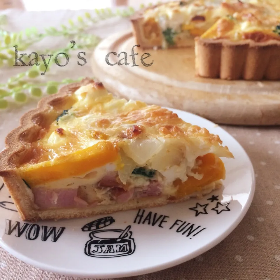 かぼちゃとクリームチーズのキッシュ♪|kayopyさん