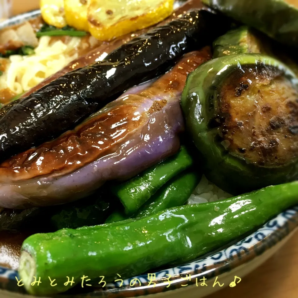 超豪華な！スピードインスタント夏野菜カレー♪|とみとみたろうの男子ごはん♪さん