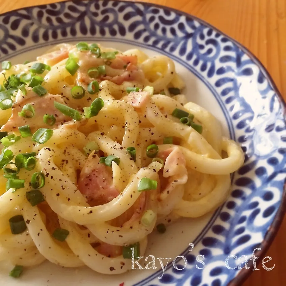 Snapdishの料理写真:カルボナーラうどん♪|kayopyさん