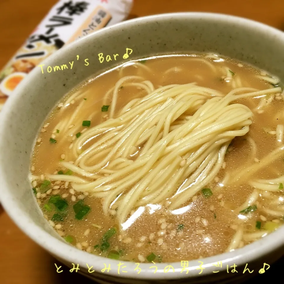 Snapdishの料理写真:〆の！棒ラーメン♪醤油とんこつ味だけ〜笑|とみとみたろうの男子ごはん♪さん