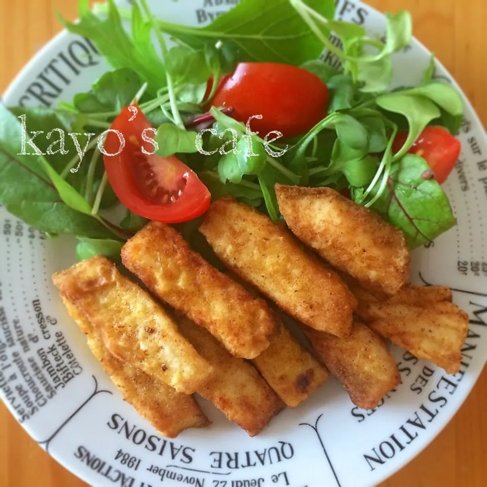 かじきのカレー風味フライ♪|kayopyさん