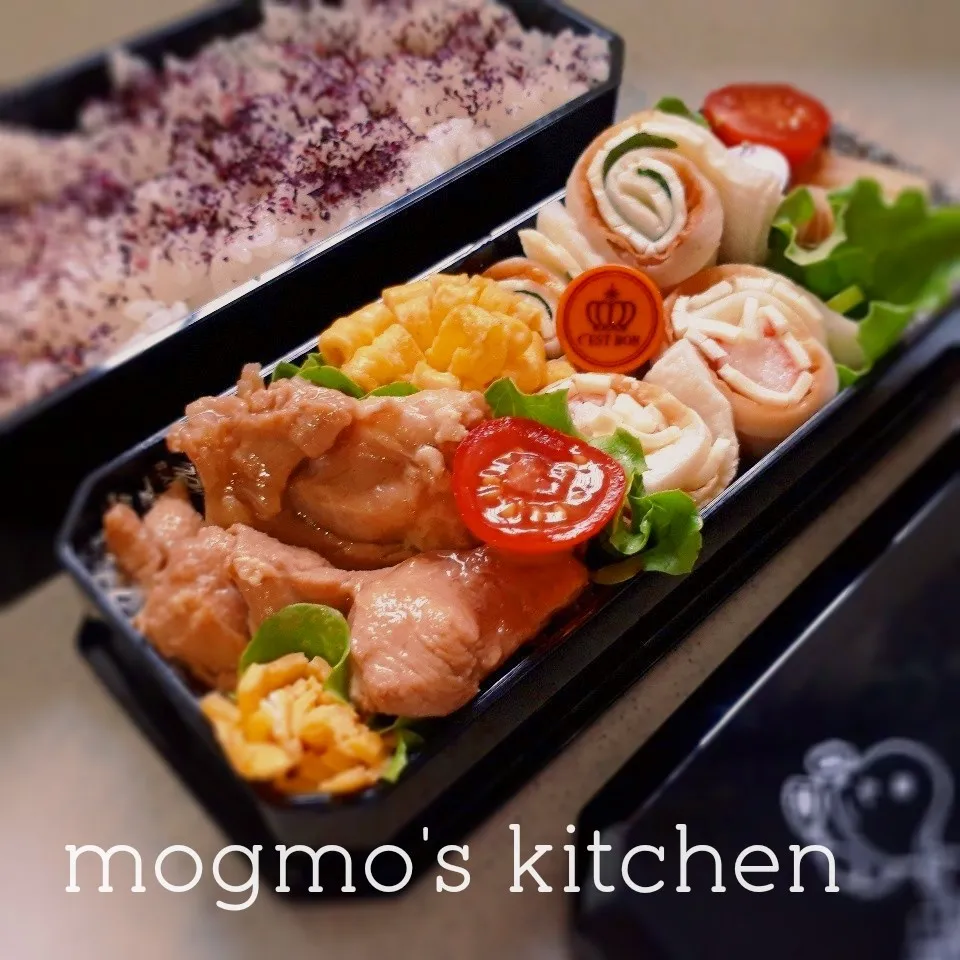 4/27長女のお弁当♪若竹煮&竹輪ロール2種|mogmoさん