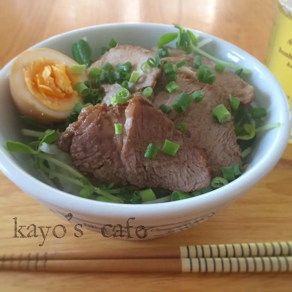 チャーシュー丼♡|kayopyさん