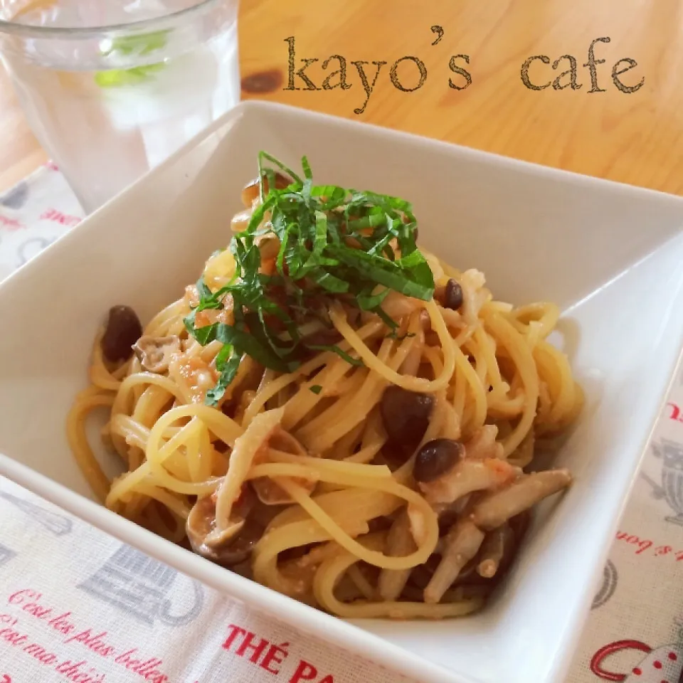 ボウルで和えるだけ♡和風明太パスタ♪|kayopyさん