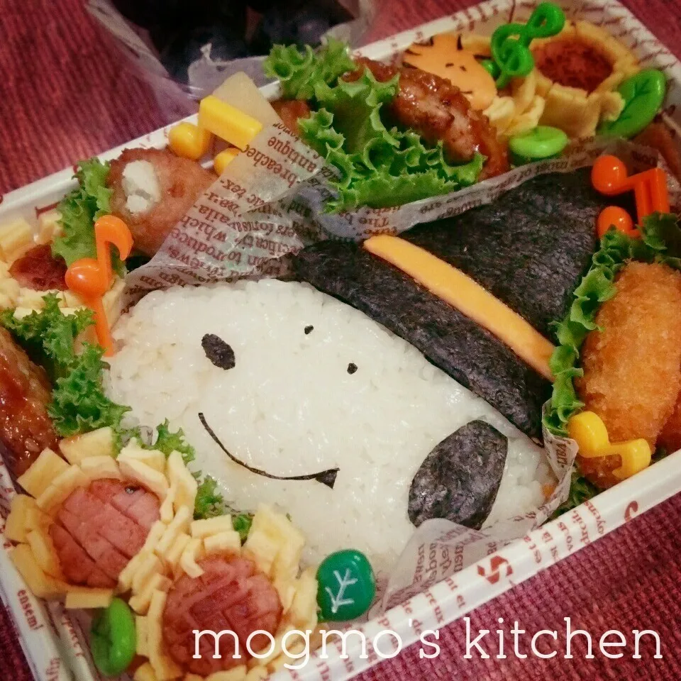 ハロウィンスヌーピー♪長女の自然学校 弁当|mogmoさん