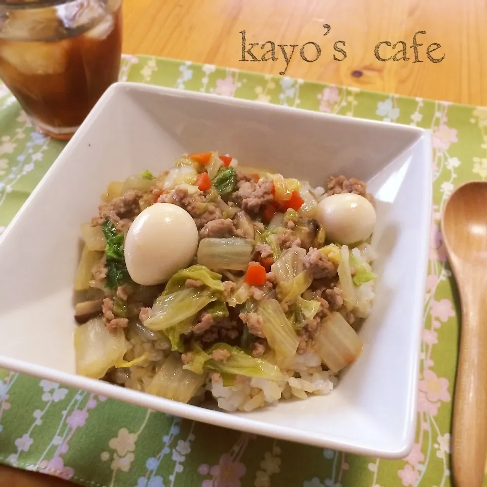 Snapdishの料理写真:残り野菜で中華丼♪|kayopyさん