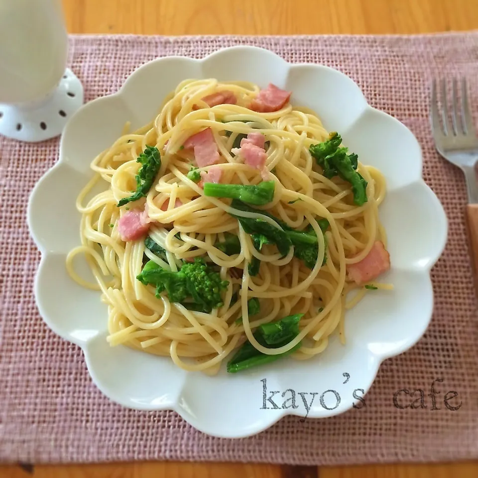 白だし風味♪菜の花のペペロンチーノ|kayopyさん