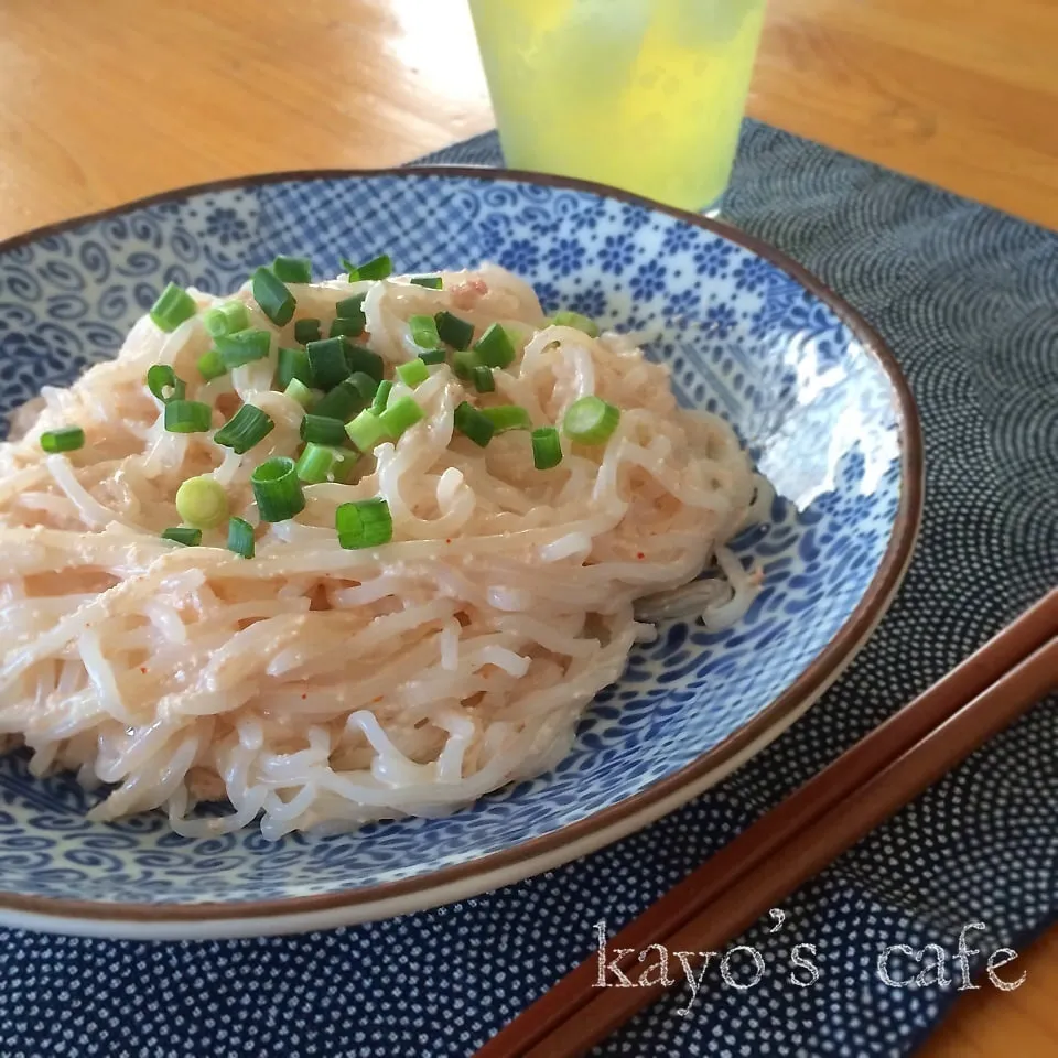 しらたきパスタ♪明太クリーム|kayopyさん