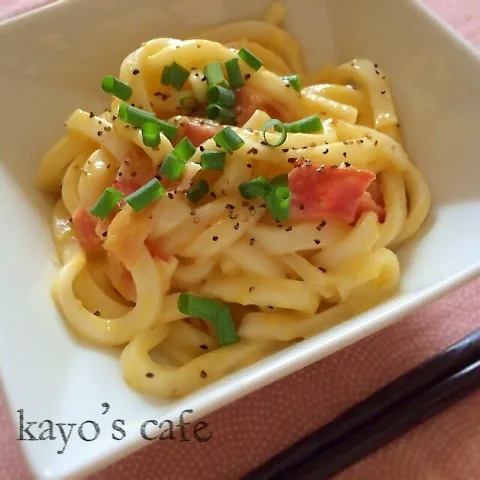 カルボナーラうどん♪|kayopyさん