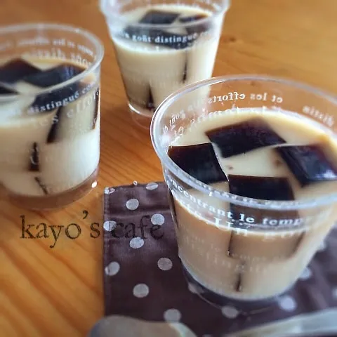 コーヒー＆ミルクゼリー♪|kayopyさん