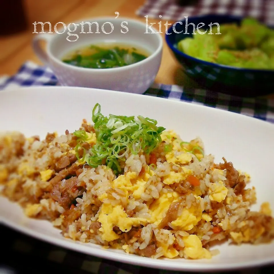 キノコたっぷり炒飯♪今日の晩ご飯|mogmoさん