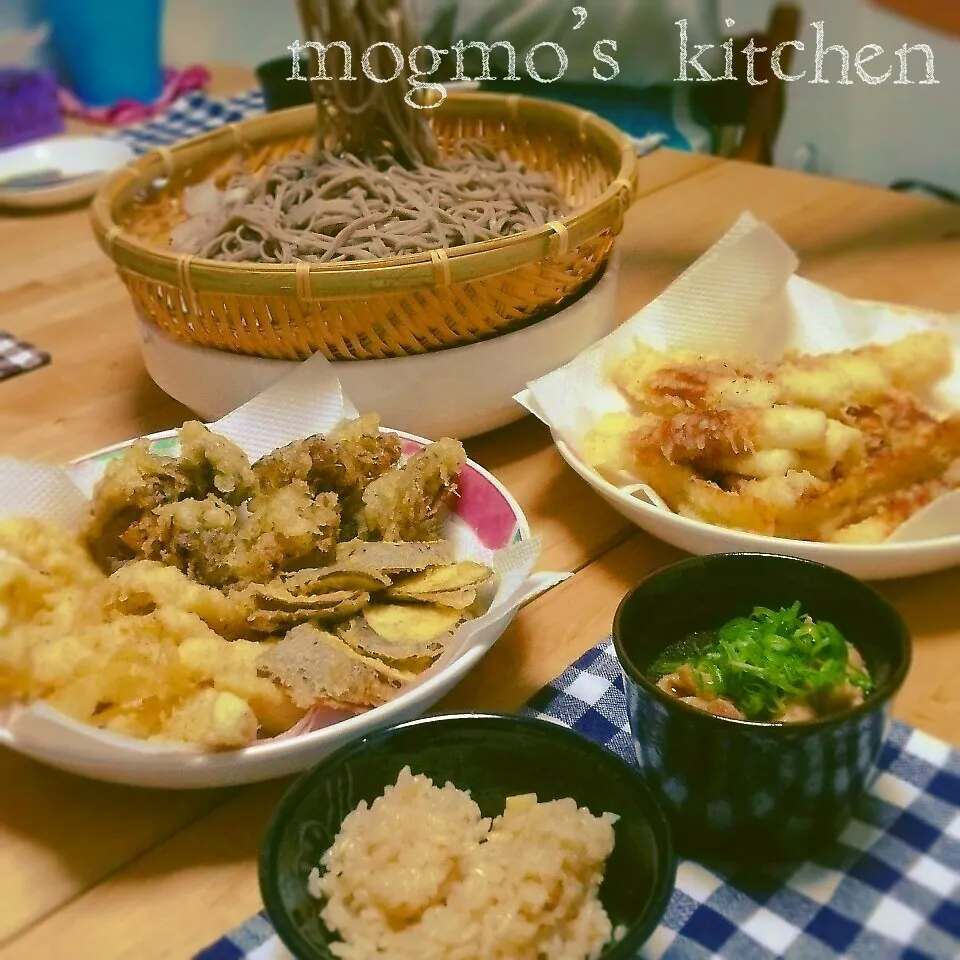 鶏肉で鴨南蛮風つけ蕎麦♪今日の晩ご飯|mogmoさん