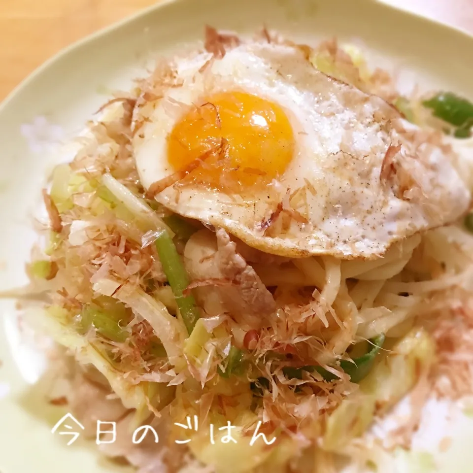 柚子胡椒で焼うどん⭐︎|kaokaoさん