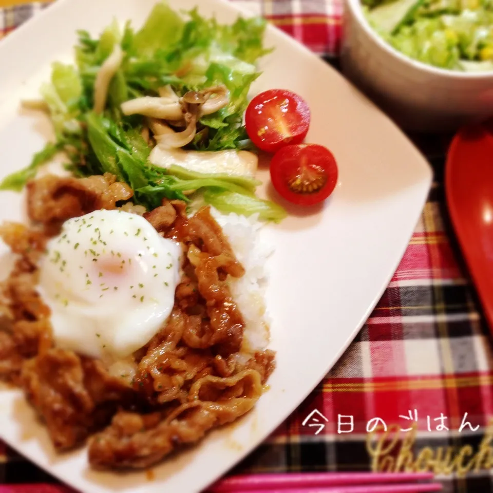 豚バラ肉のピリ辛アジアン丼⭐︎|kaokaoさん