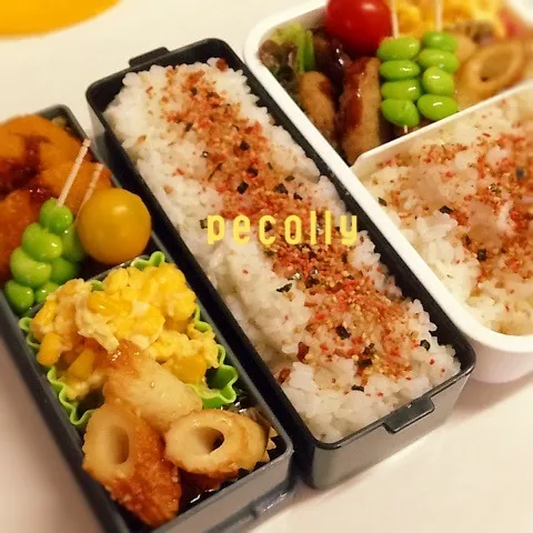 息子弁当二人分⭐︎|kaokaoさん