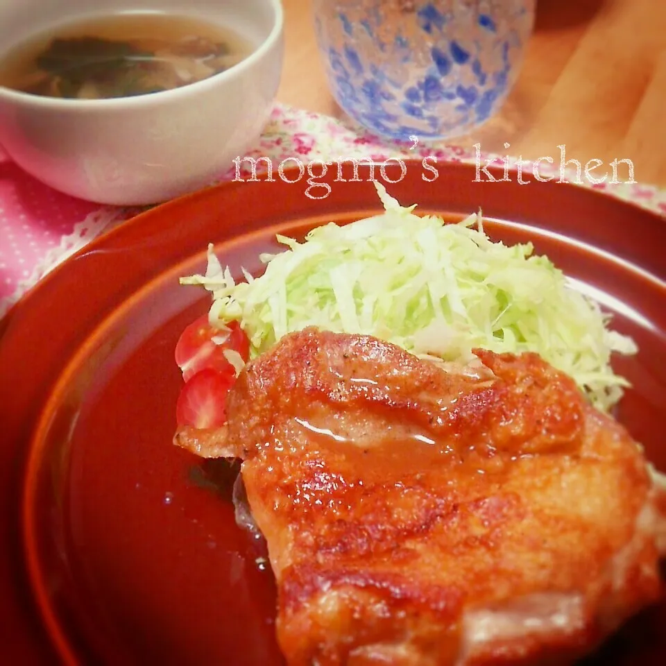 今日の晩ご飯♪チキンソテー レモン風味|mogmoさん