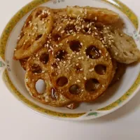 Snapdishの料理写真:おつまみ蓮根|ryoさん