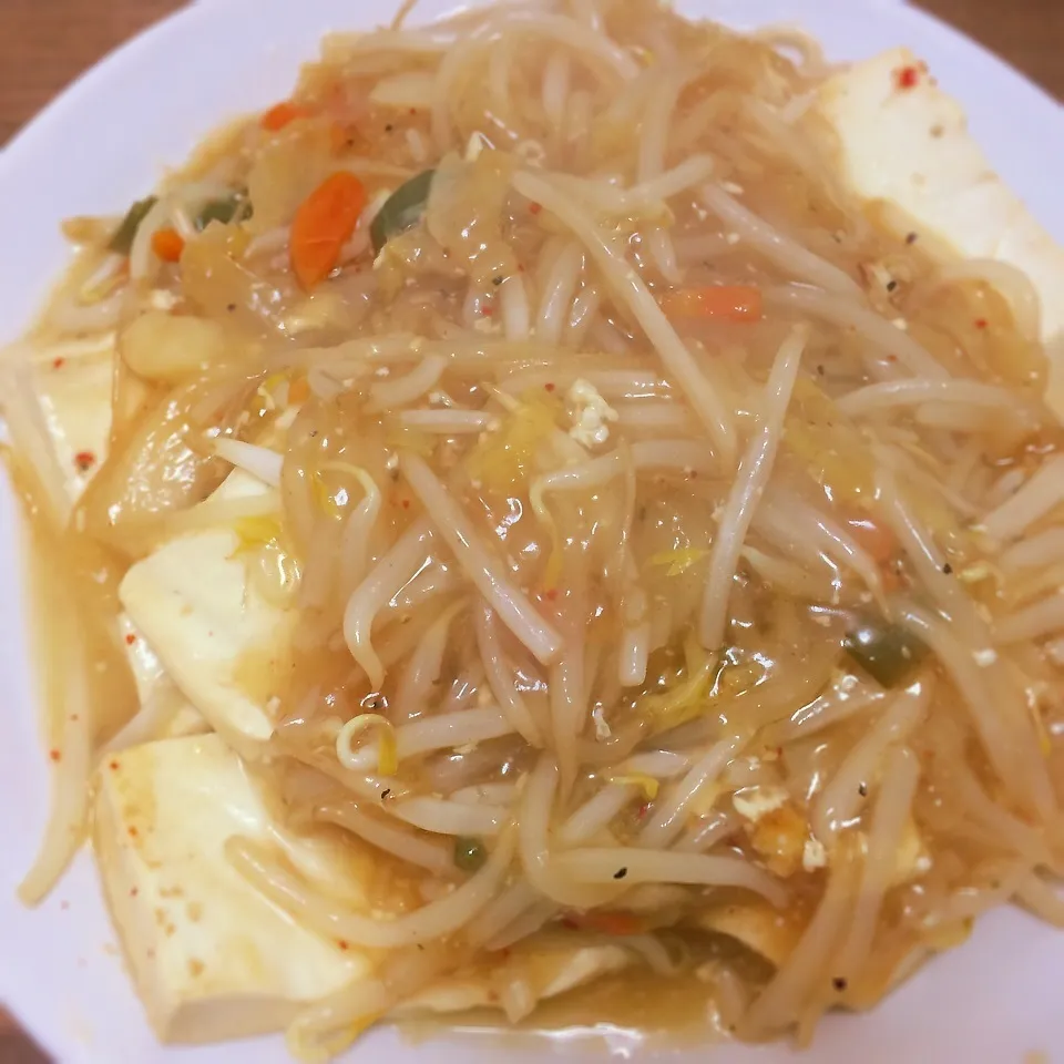 Snapdishの料理写真:豆腐の野菜あんかけ|miiiiiさん