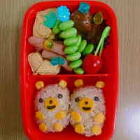 Snapdishの料理写真:双子くまさん弁当|mamashisoさん