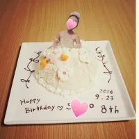 8歳バースデーケーキ♪|mamashisoさん