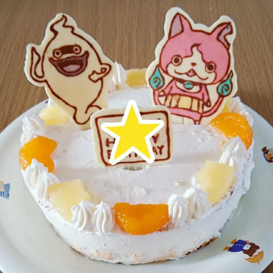 Snapdishの料理写真:妖怪ウォッチケーキ|mamashisoさん