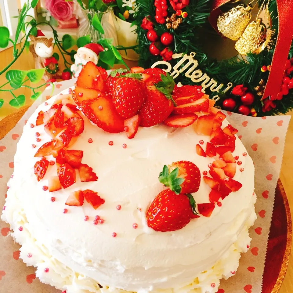 メリークリスマス🎄2016クリスマスケーキ🍓|bba.naoさん