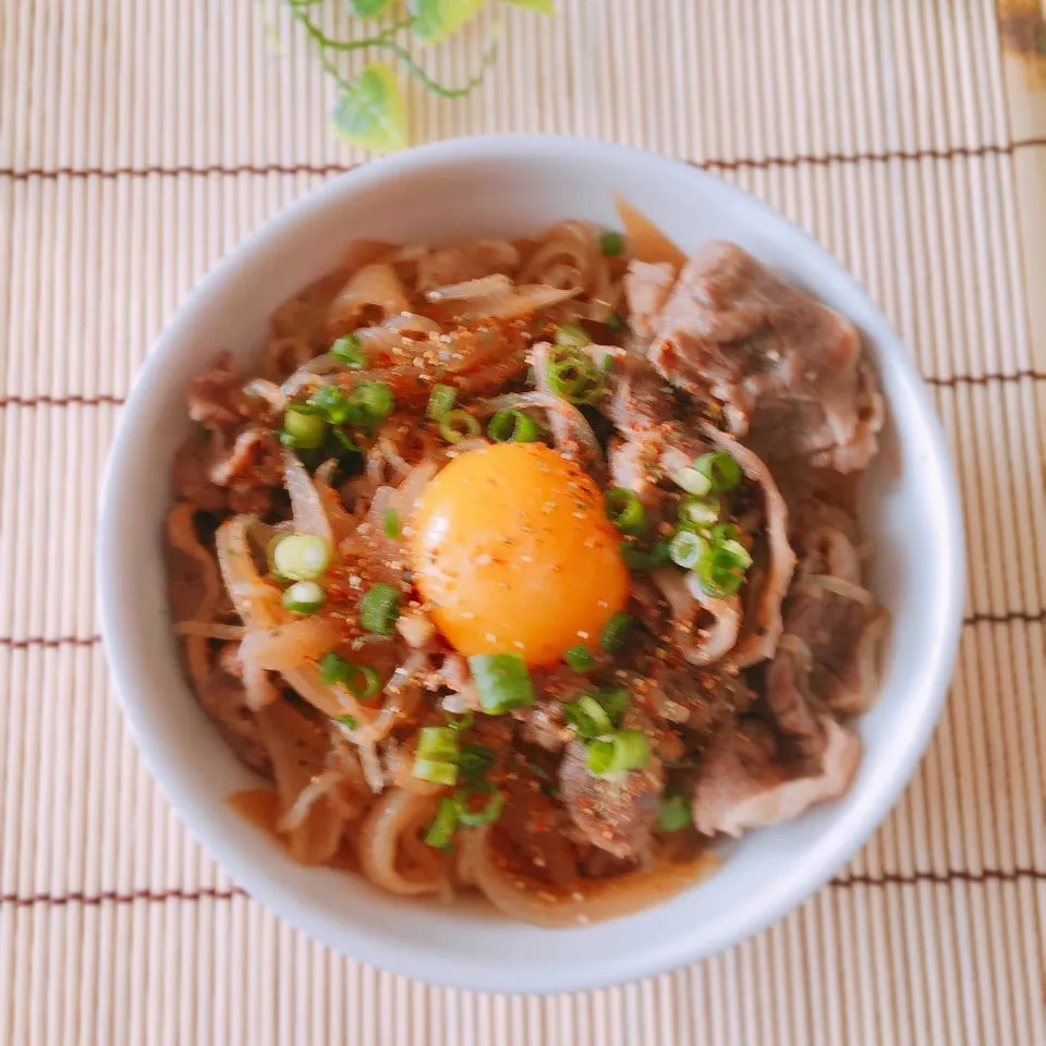 我が家の牛丼💕焦がし砂糖がポイントだよ❗️|bba.naoさん