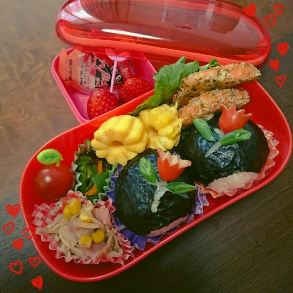 Snapdishの料理写真:高1娘のお弁当11♡|kumiさん