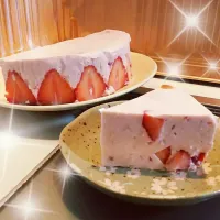 イチゴのレアチーズケーキ🍰|MaSaMiさん