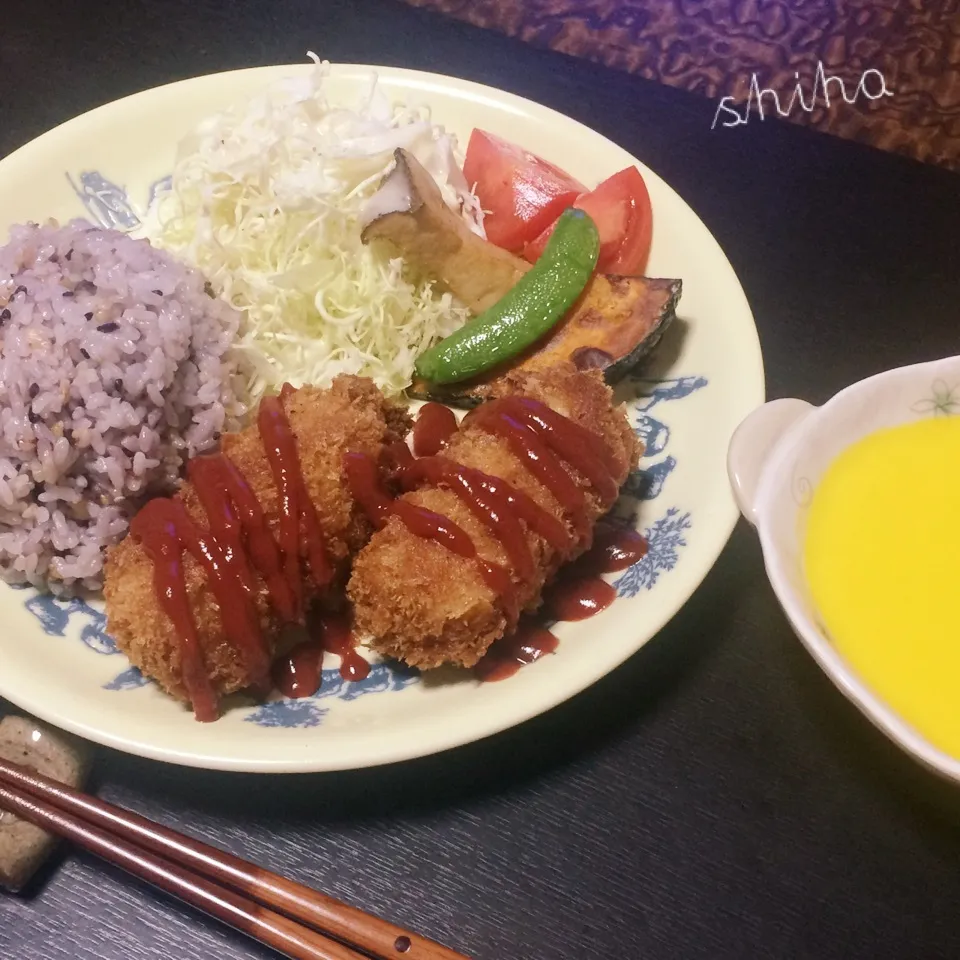 Snapdishの料理写真:ワンプレート+スープ|Sさん