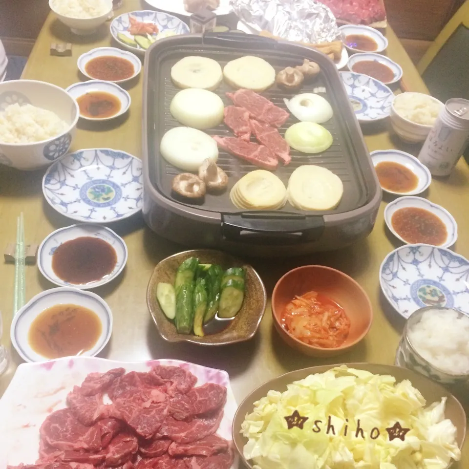 Snapdishの料理写真:今年初の筍も一緒に鉄板焼き♪|Sさん