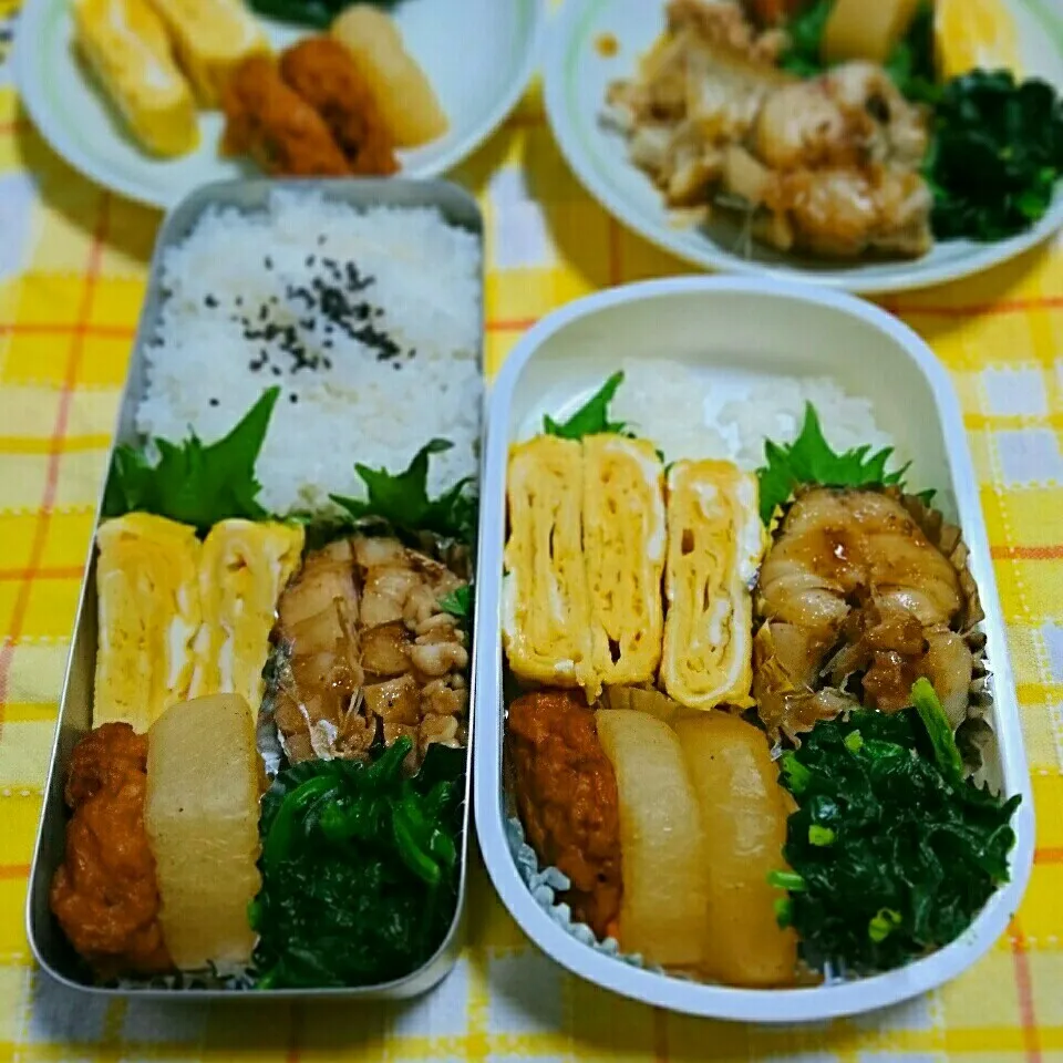 Snapdishの料理写真:鱈の煮付け弁当🍱|ひなちゃんさん