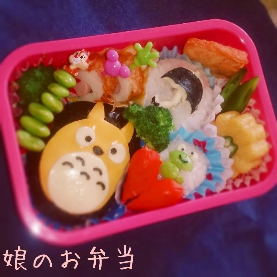 Snapdishの料理写真:トトロとカエルのお弁当|mama+mさん