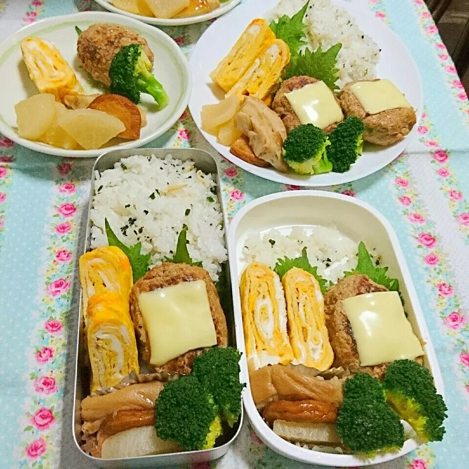 チーズ豆腐ハンバーグ弁当🍱|ひなちゃんさん