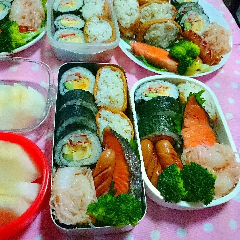 巻き寿司といなり寿司弁当🍱|ひなちゃんさん