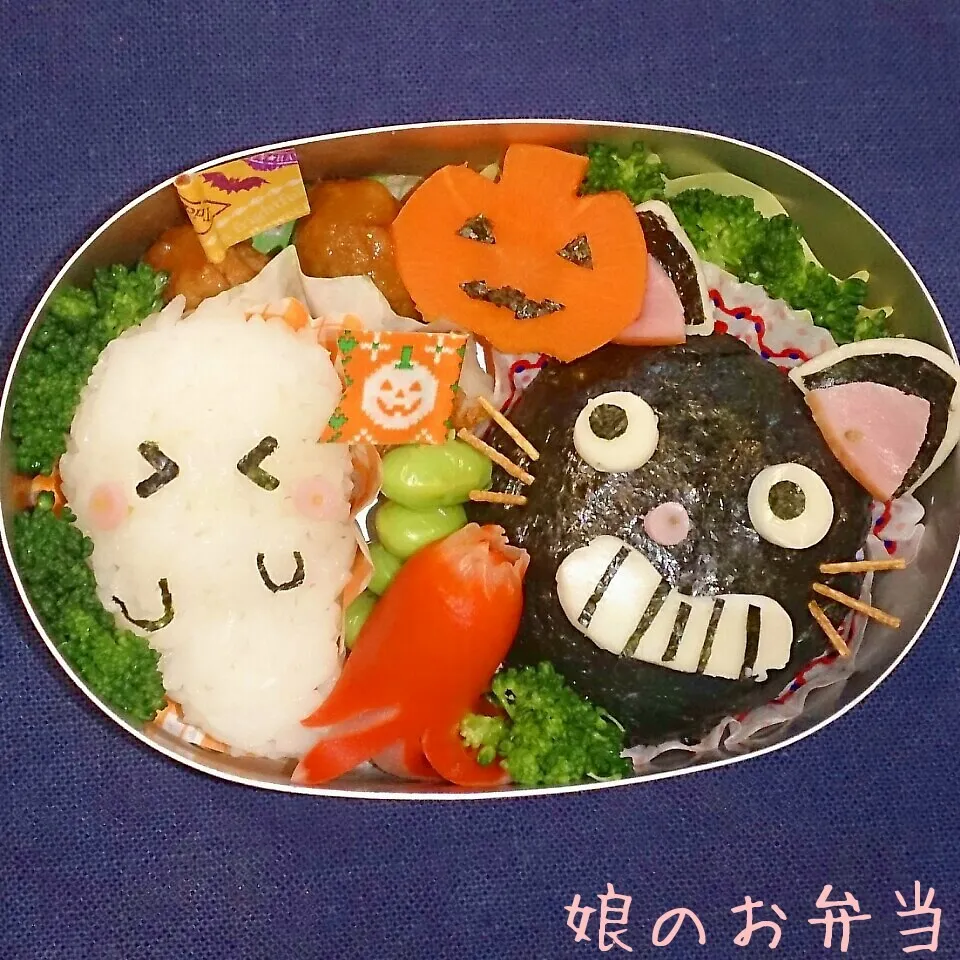 ハロウィン～黒猫とｵﾊﾞｹ弁当～|mama+mさん