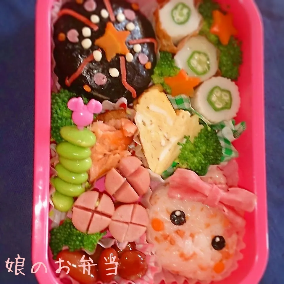 夏の思い出～花火ほっぺちゃん弁当～|mama+mさん