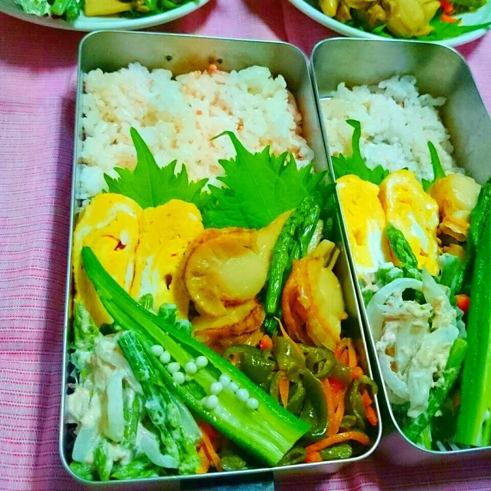 ベビーホタテとエリンギのバター醤油弁当🍱|ひなちゃんさん